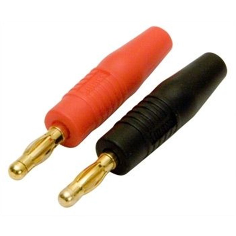 Banana Plug 4mm gold plated Pair