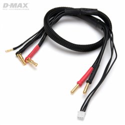 Charge Lead 4/5mm 2S CAR LiPo to 4mm Bullets 12AWG 500mm