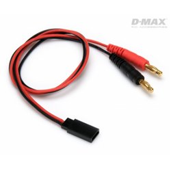 Charge Lead Futaba RX with 4mm Banana Connectors