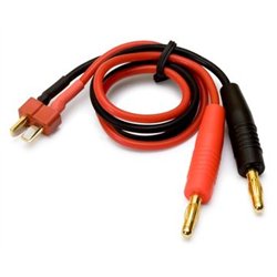 Charge Lead T-Plug with 4mm Banana Connectors