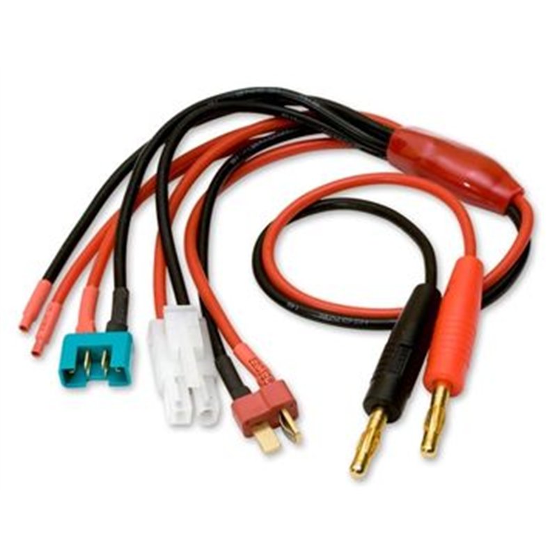 Laddkabel Multi-Power med 4mm bananstift*