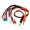 Laddkabel Multi-Power med 4mm bananstift*