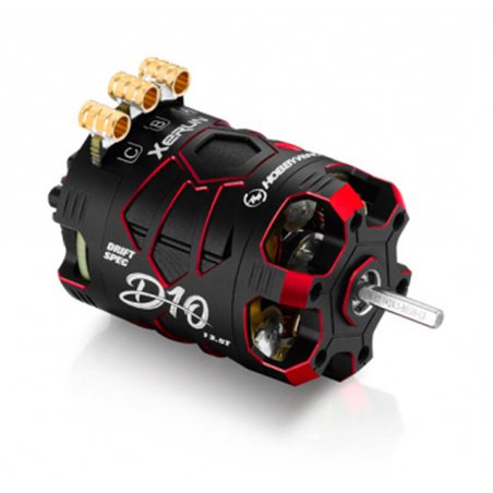 Motor XeRun D10 10.5T Röd Drift BL Sensored